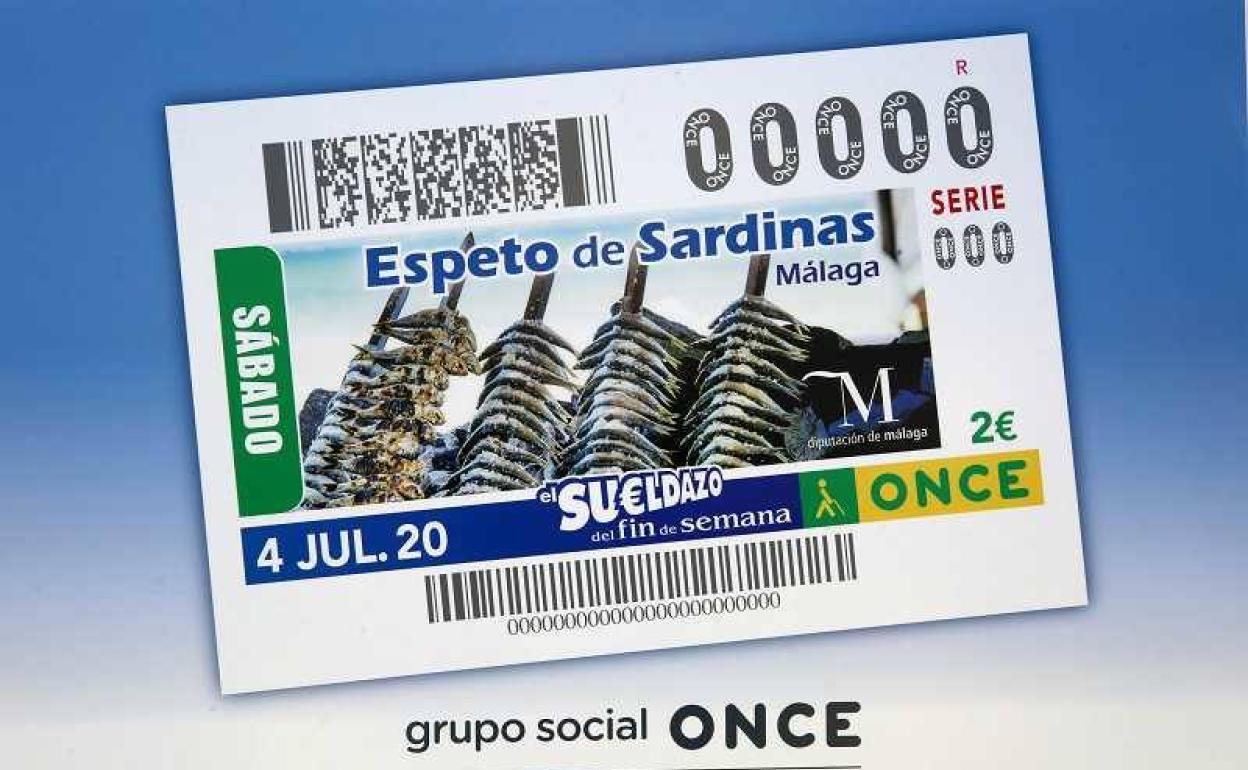 La ONCE dedica su cupón del próximo sábado al espeto de sardinas de